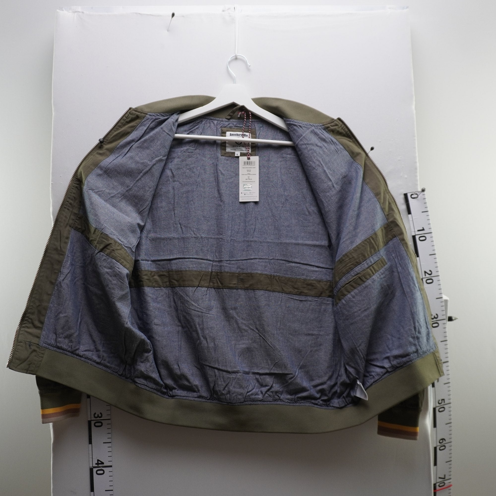 Chaqueta Bomber Lambretta para Hombre Usada - Beige, XL