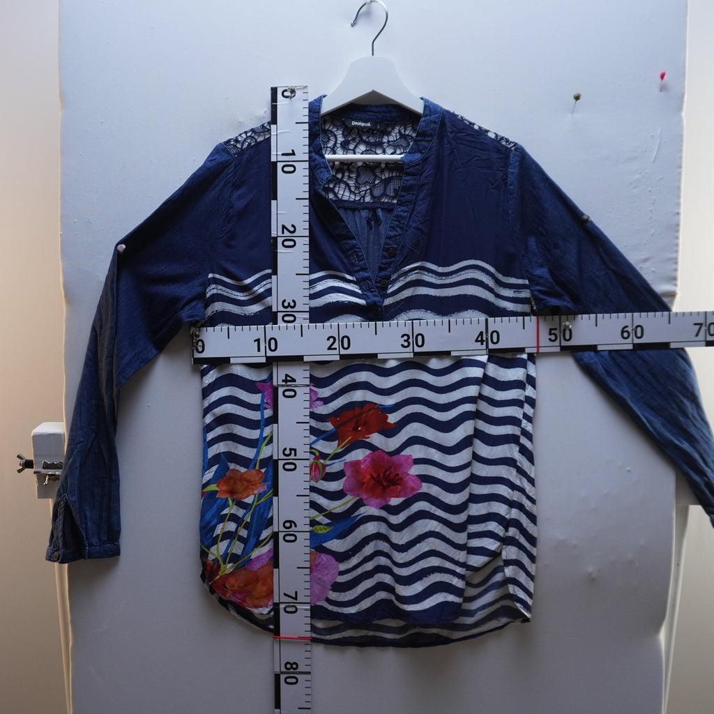 Camisa Henley Desigual para Mujer Usada - Azul, L