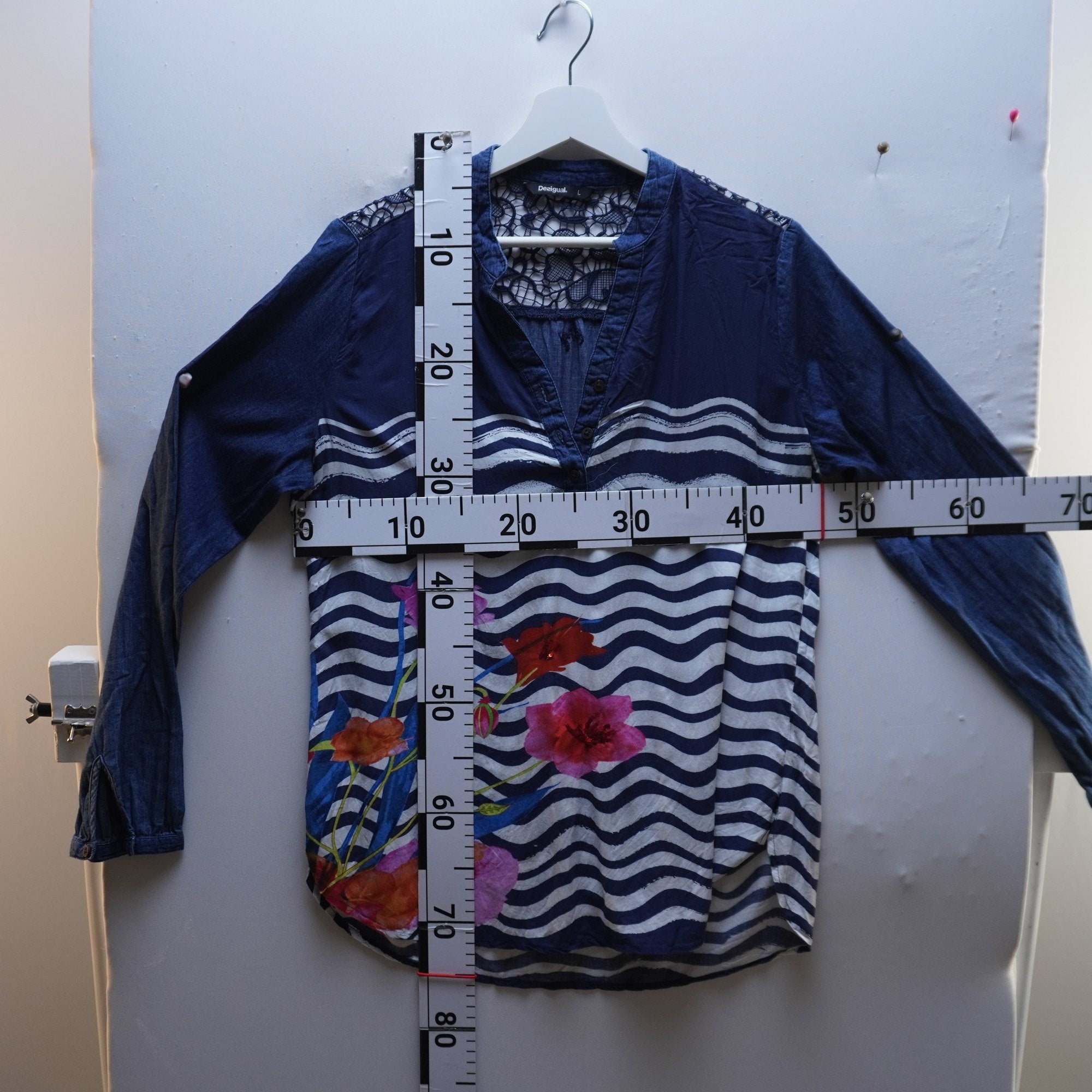 Camisa Henley Desigual para Mujer Usada - Azul, L