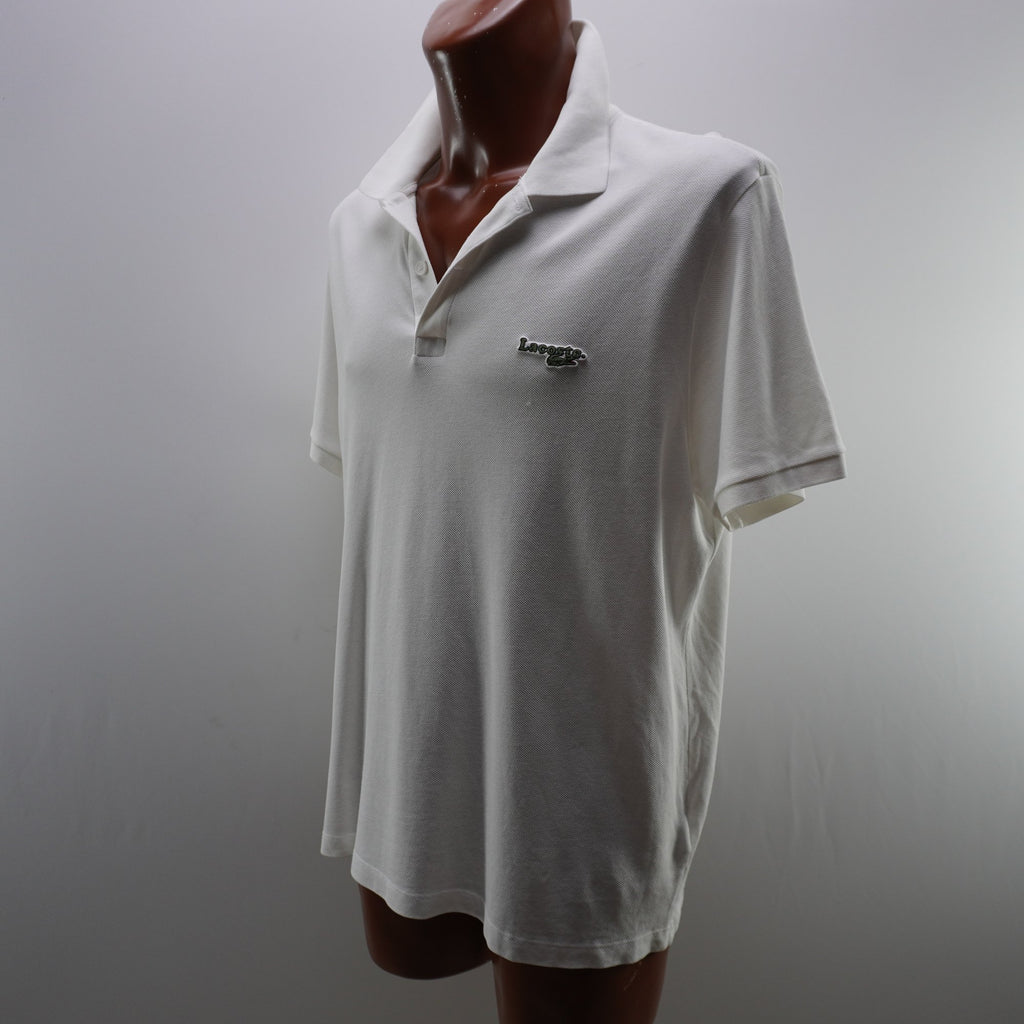 Camiseta Lacoste para Hombre Usada - Blanca, XXL