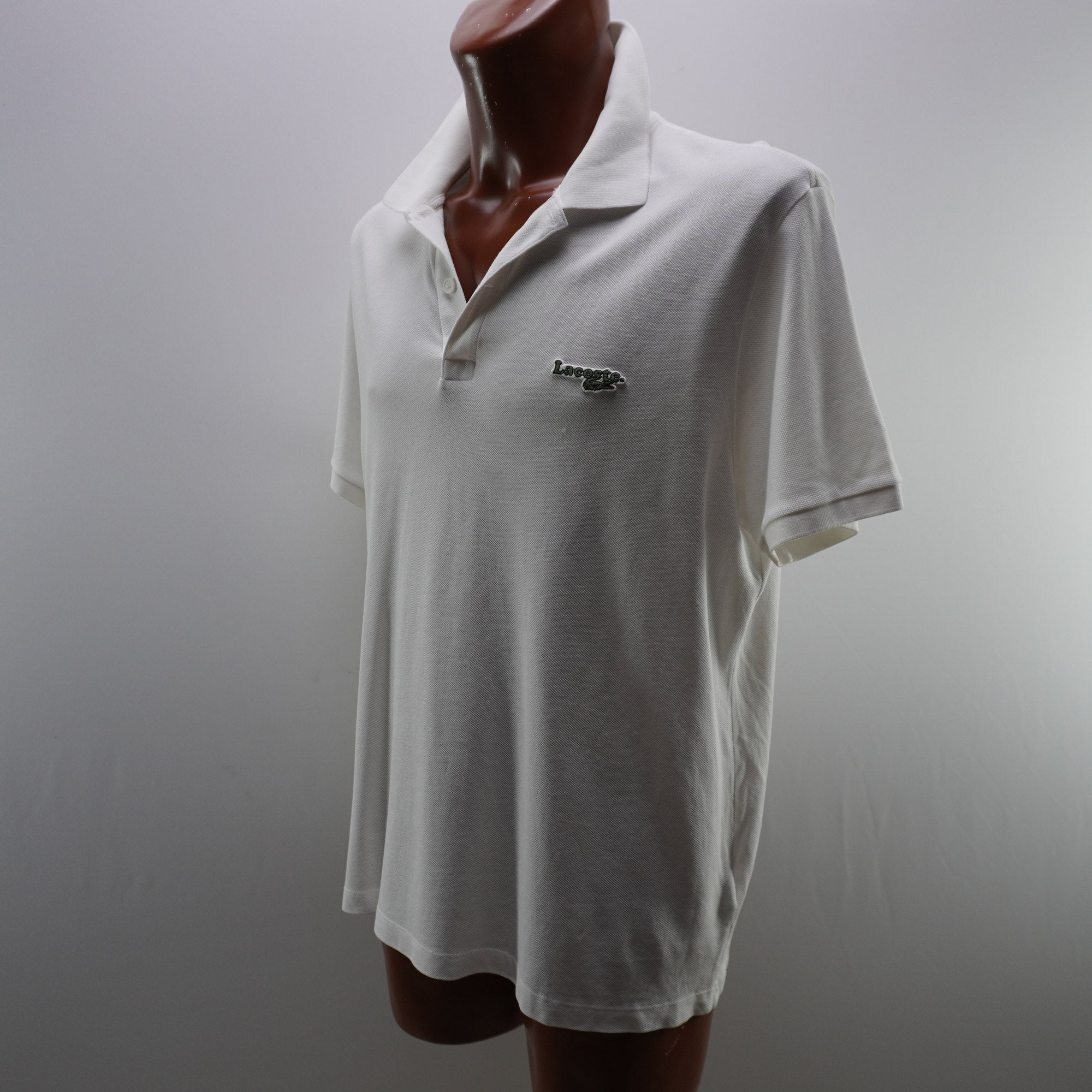 Camiseta Lacoste para Hombre Usada - Blanca, XXL