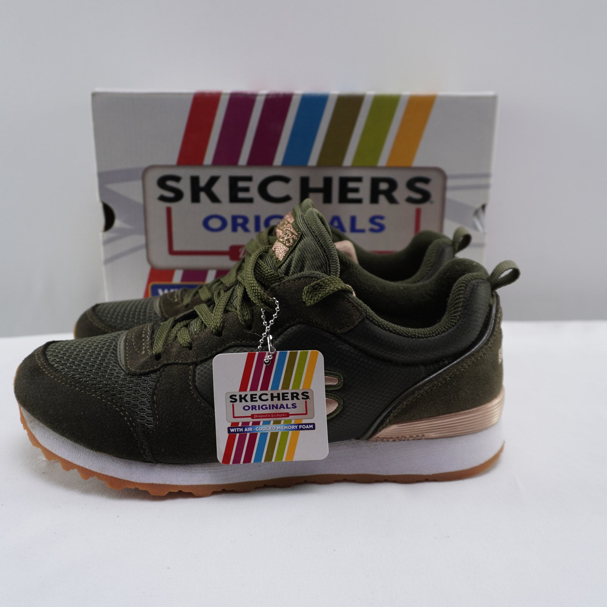 Zapatillas Skechers para Mujer Nuevas - Verde, Talla 38