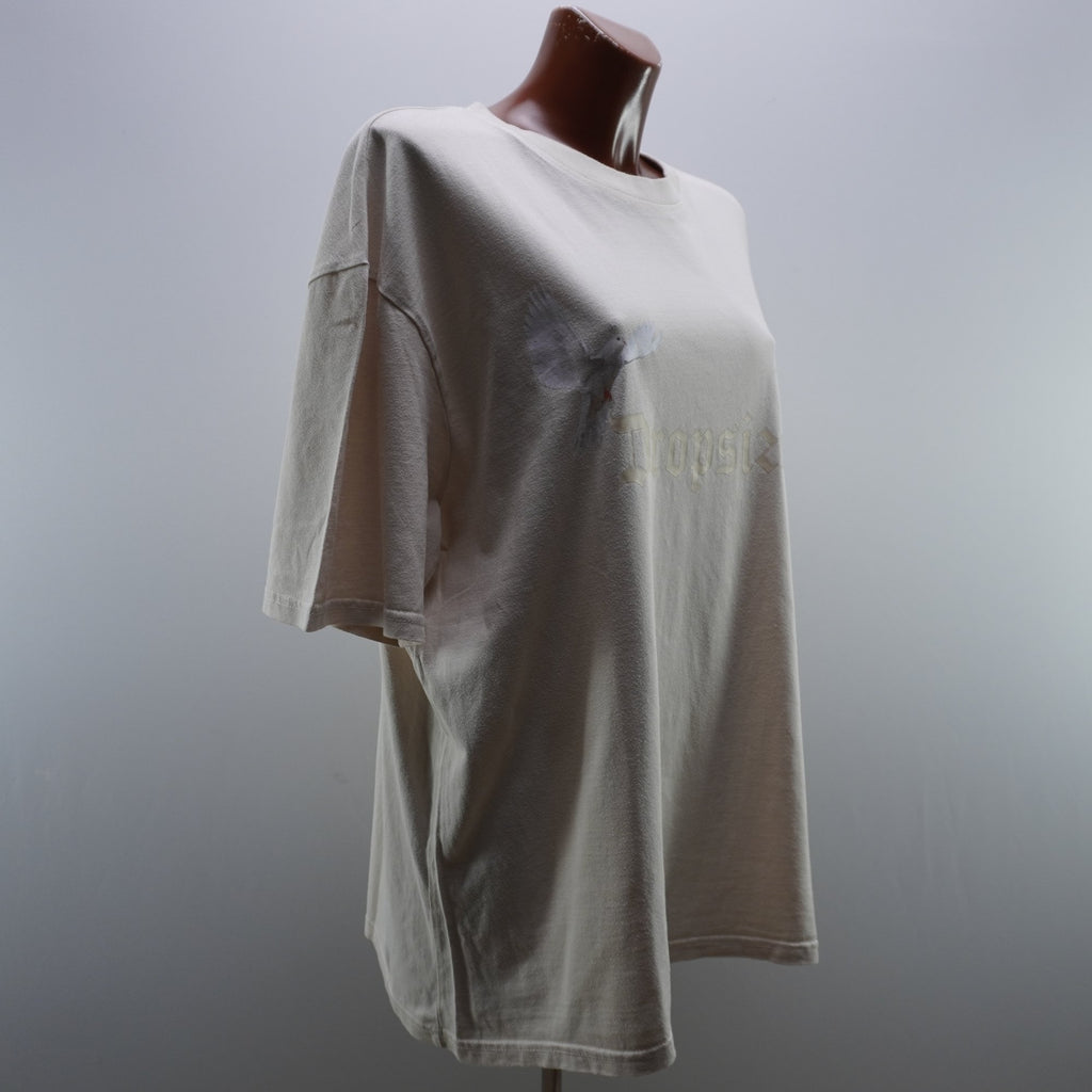 Camiseta de Manga Corta Dropsize para Mujer Usada - Beige, L