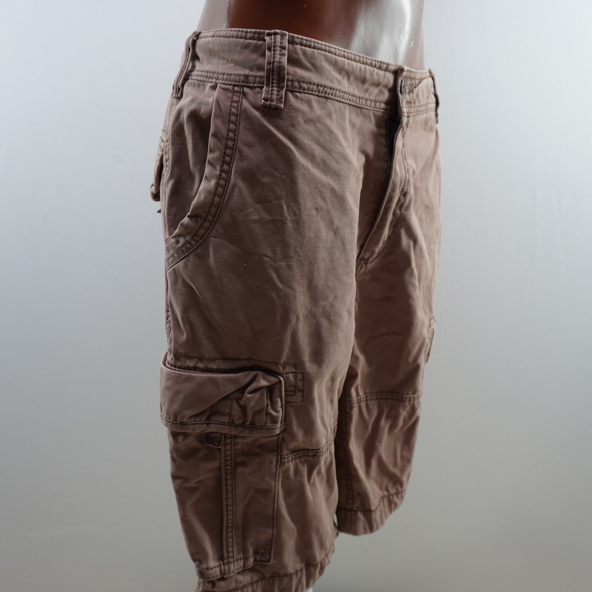 Pantalones Cortos Cargo Fat Face para Hombre - Marrón, XL, Usados en Muy Buen Estado