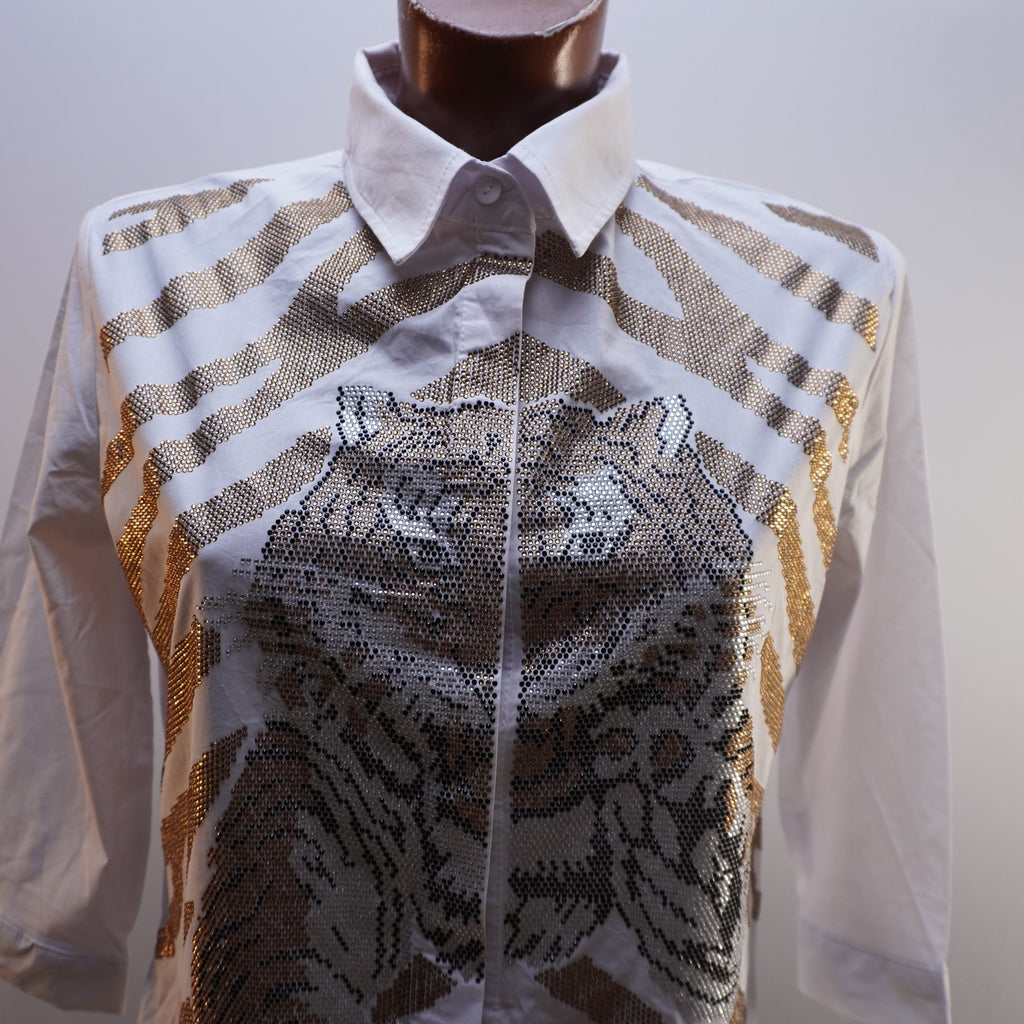 Camisa de Vestir Fashion Queen para Mujer Usada - Blanca, L