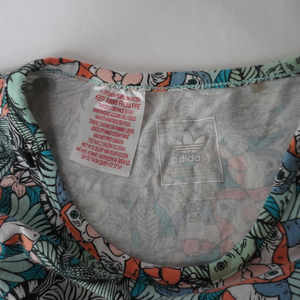 Camiseta de Manga Corta Adidas para Mujer - Multicolor, S (Usada en Muy Buen Estado)