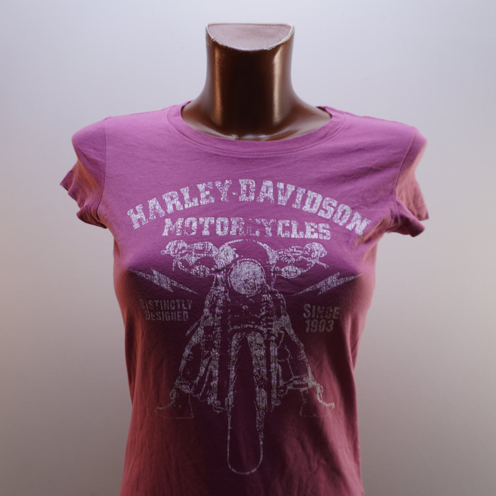 Camiseta Harley Davidson para Mujer Usada - Rosa, XS