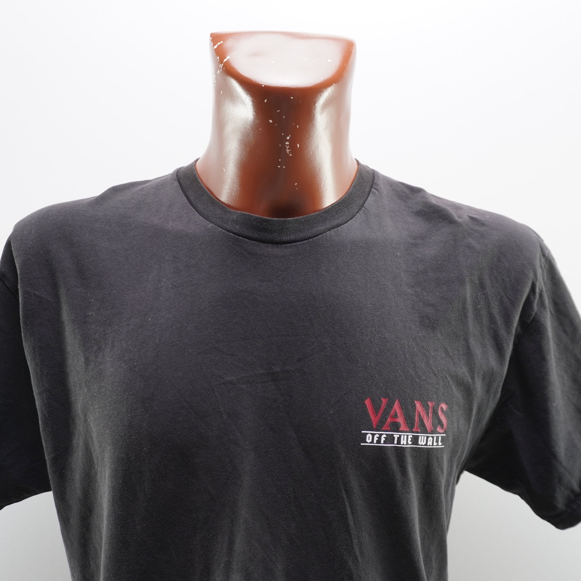 Camiseta de Manga Corta Vans para Hombre Usada - Negra, L