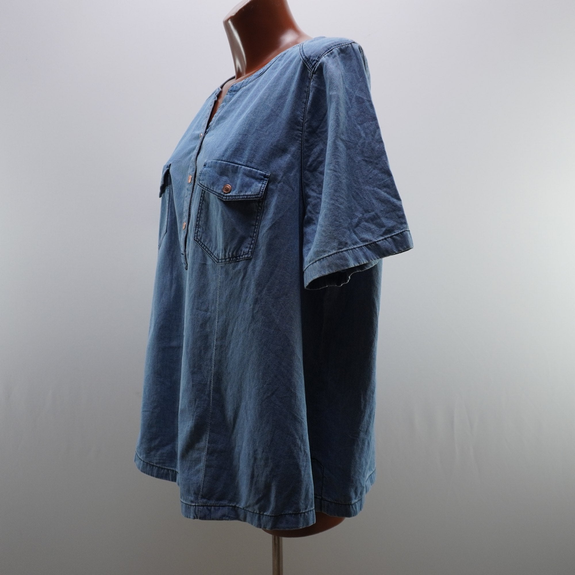 Camisa Ulla Popken para Mujer Usada - Azul, XXXL