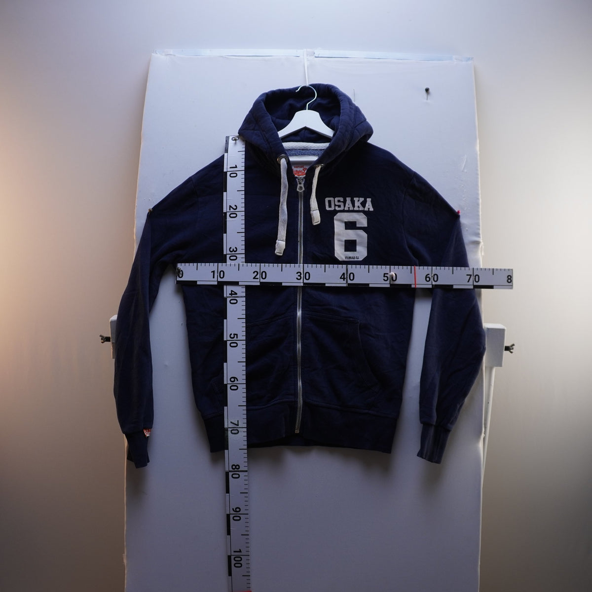 Sudadera con Capucha Superdry para Hombre Usada - Azul Marino, Mediano (M)
