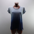 Camiseta de Manga Corta Azul para Mujer Usada - Grande (L)