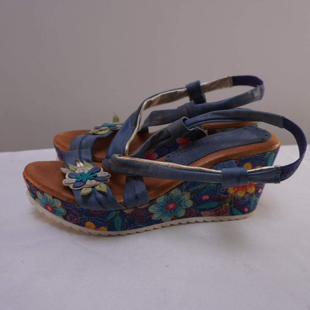 Sandalias Marila para Mujer Usadas - Azul, Talla 39