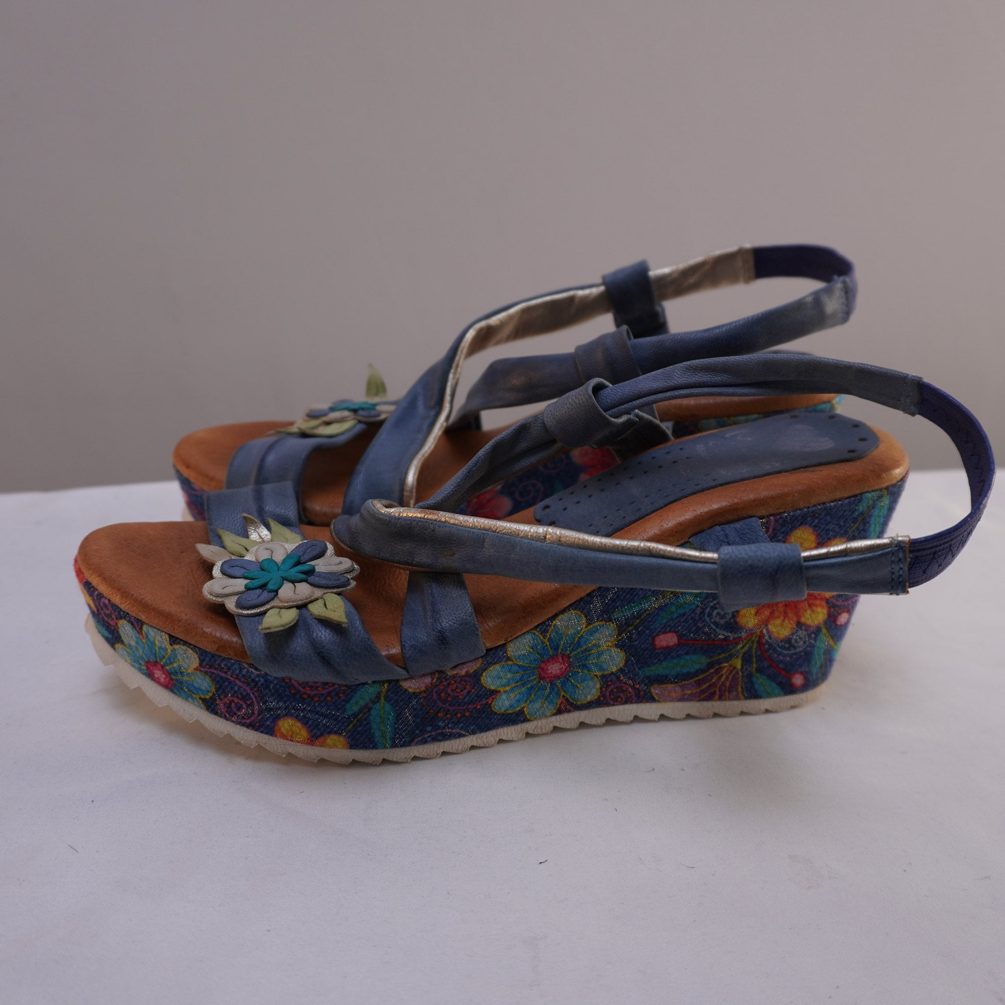 Sandalias Marila para Mujer Usadas - Azul, Talla 39