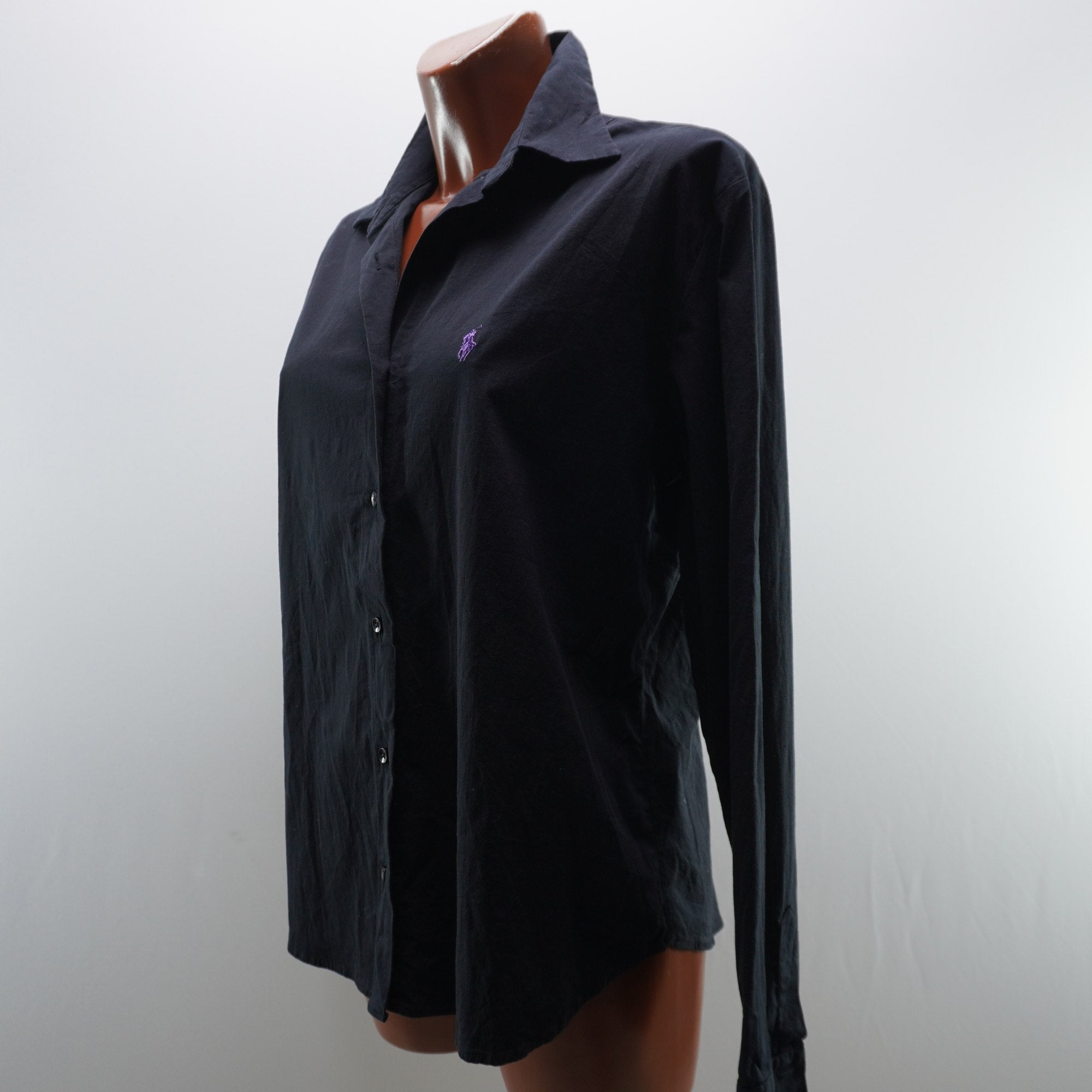 Camisa de Vestir Ralph Lauren para Mujer Usada - Negra, XXXL