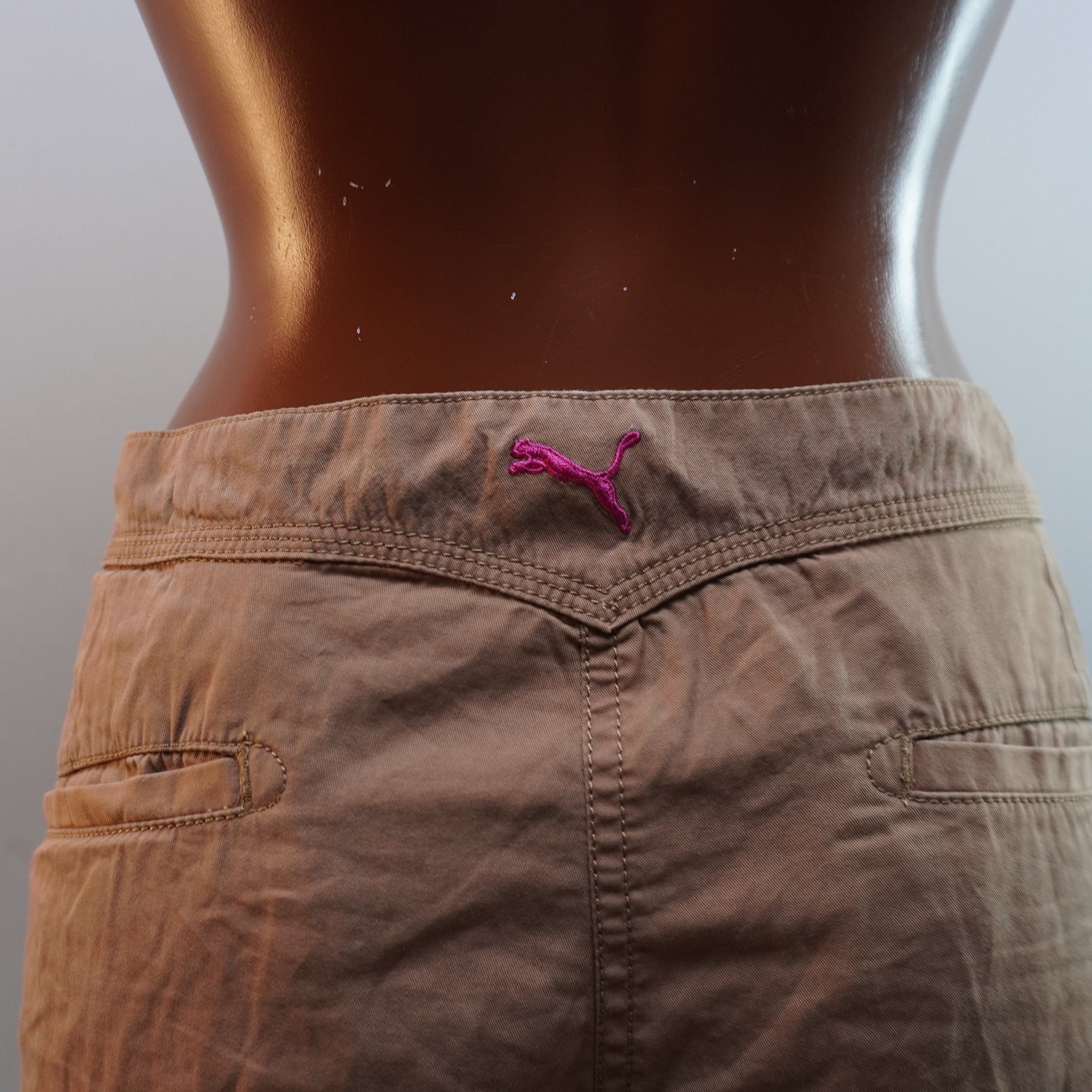 Pantalones Cortos Vaqueros Puma para Mujer Usados - Marrón, XL