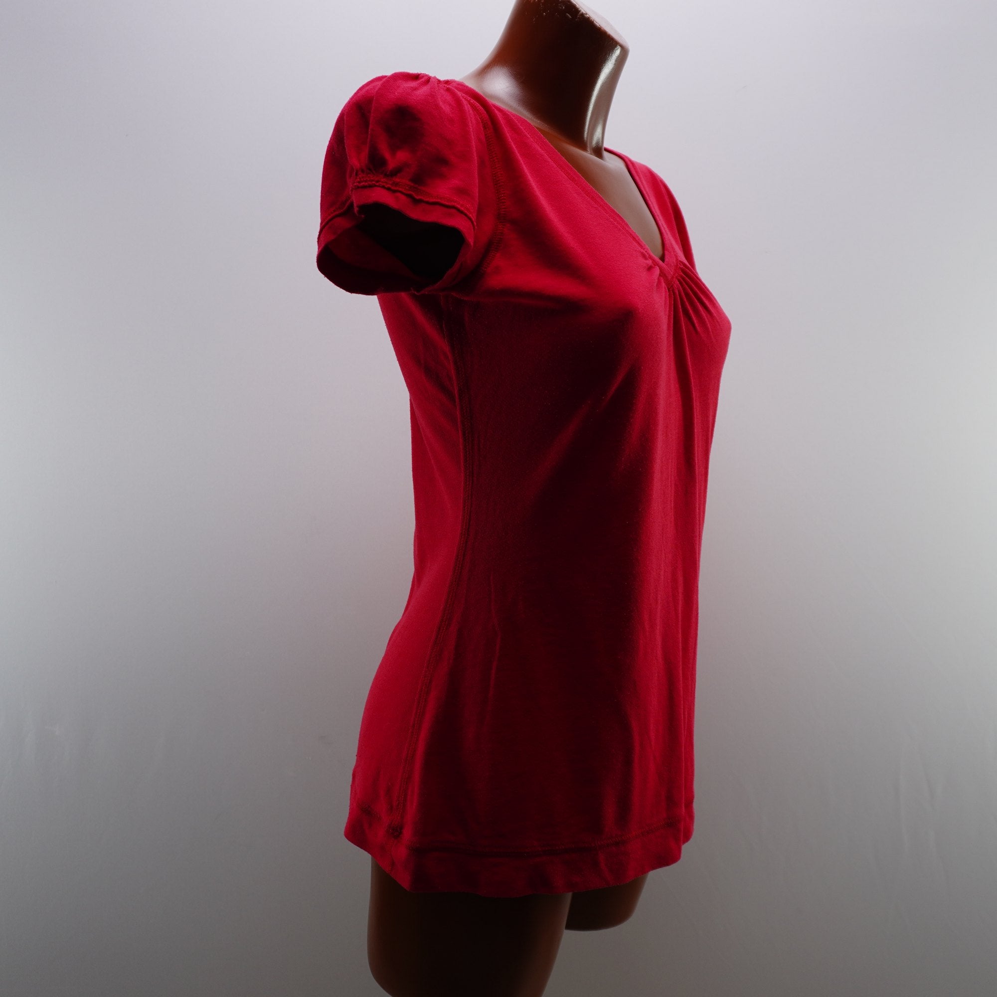 Camiseta de Manga Corta Tommy Hilfiger para Mujer Usada - Roja, L