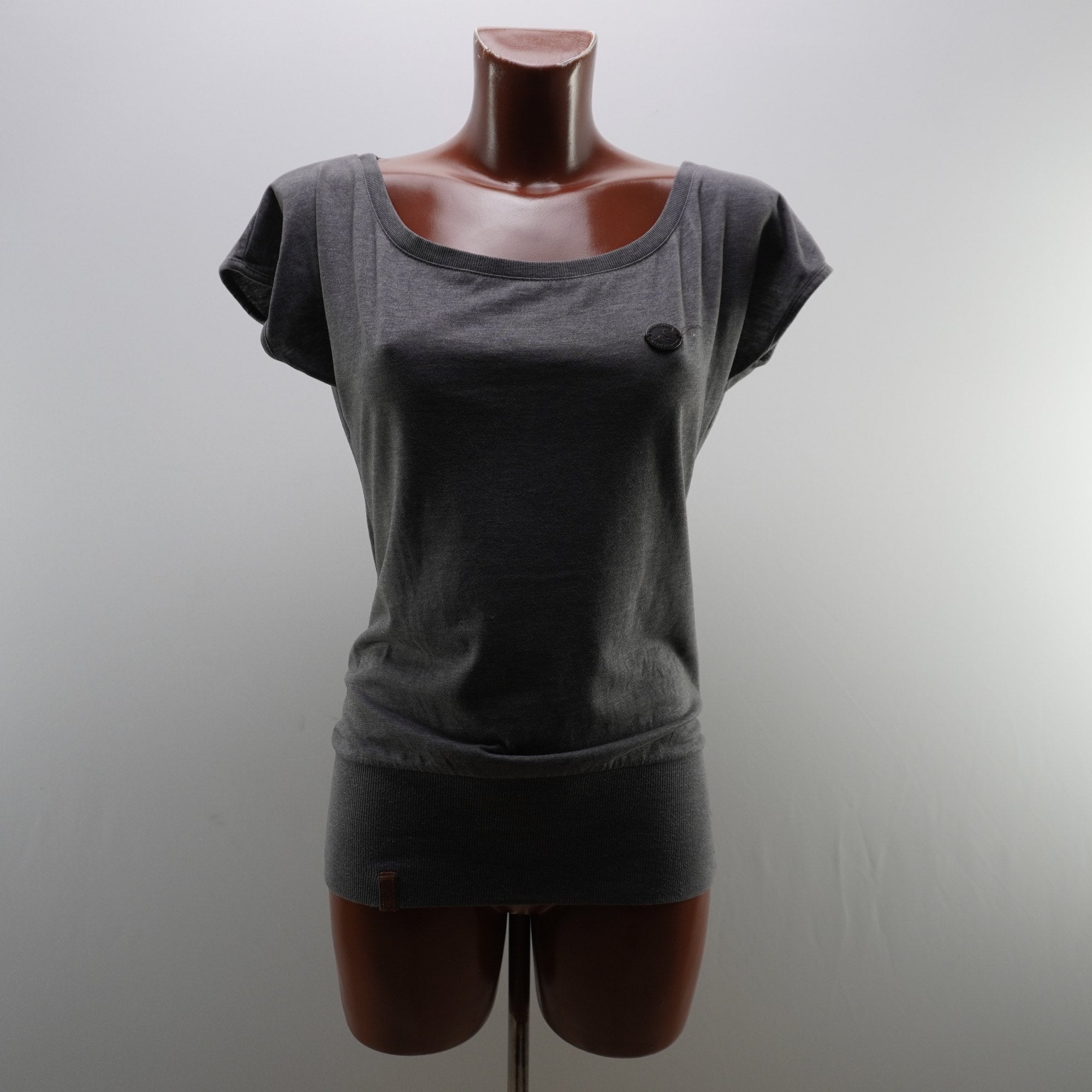 Camiseta de Manga Corta Naketano para Mujer Usada - Gris, M
