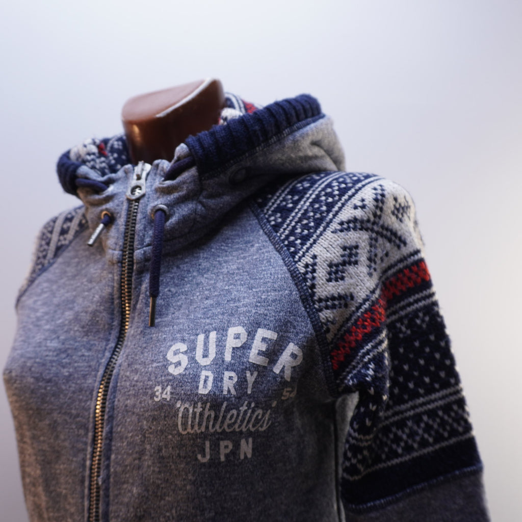 Sudadera con Capucha Superdry para Mujer Usada - Gris, L