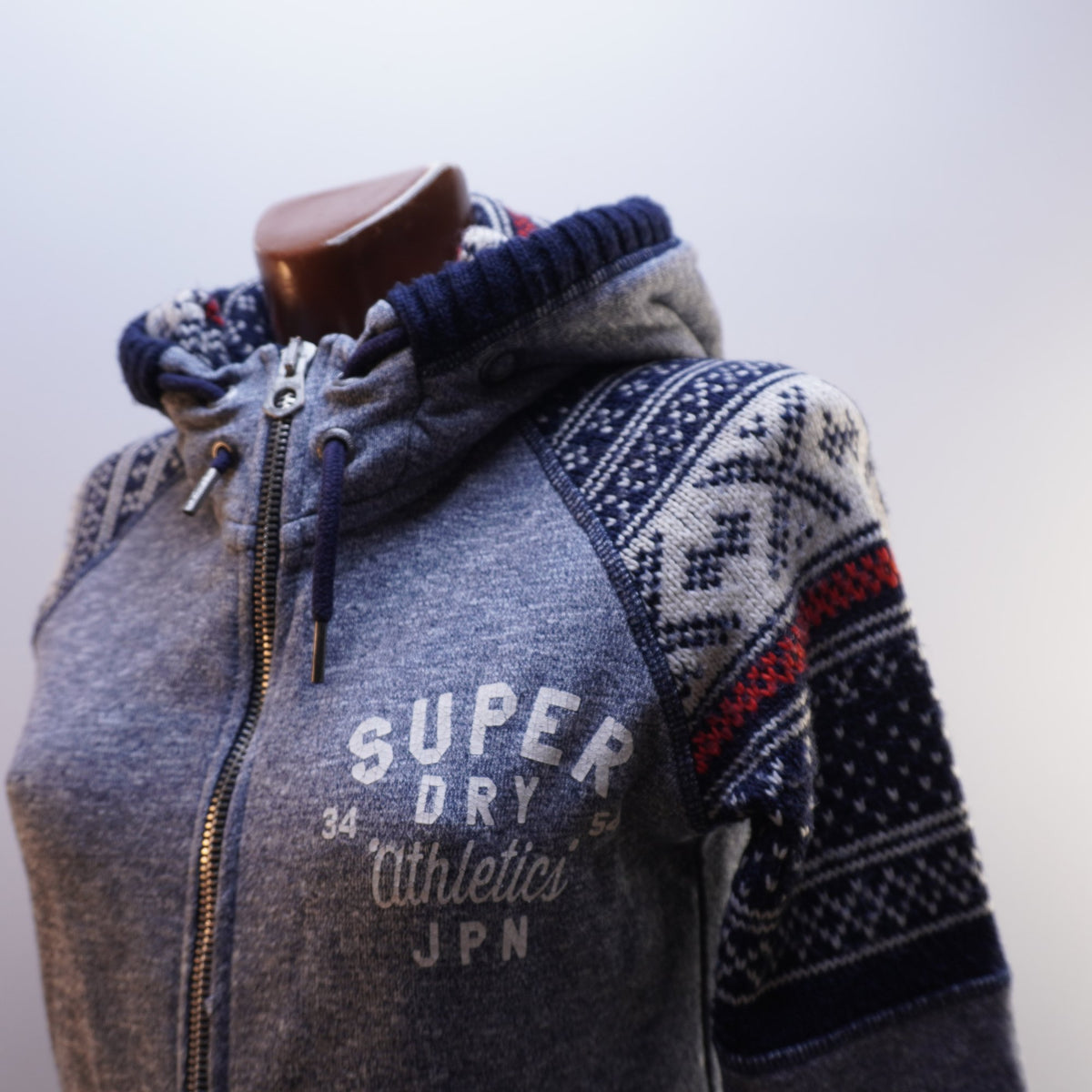 Sudadera con Capucha Superdry para Mujer Usada - Gris, L