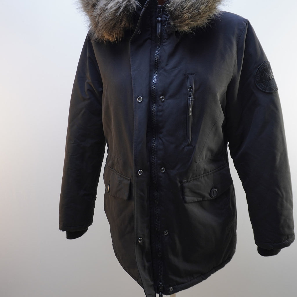 Parka Superdry para Mujer Usada - Negra, XL