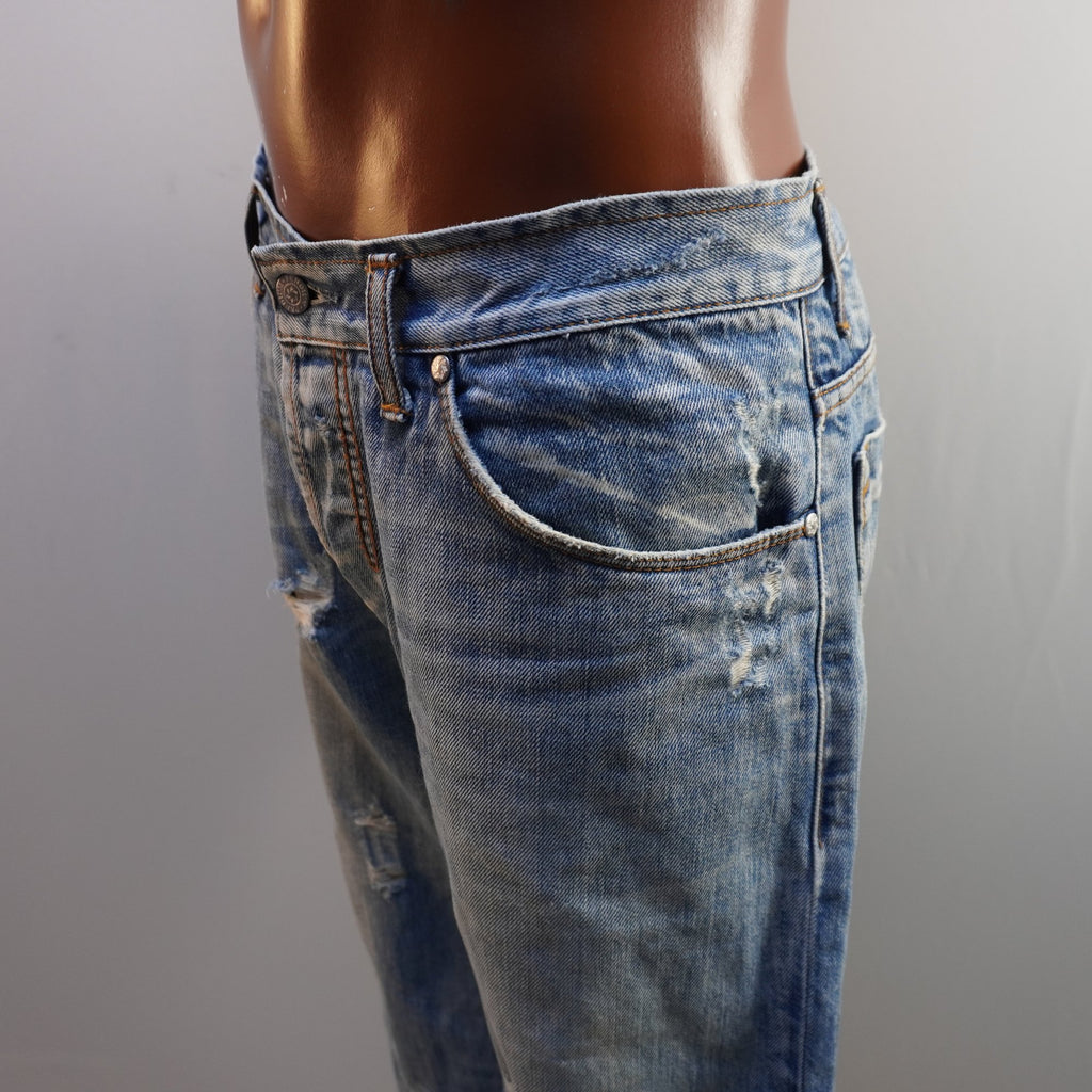 Vaqueros Takeshy Kurosawa para Hombre - Azul, XL Usados en Muy Buen Estado