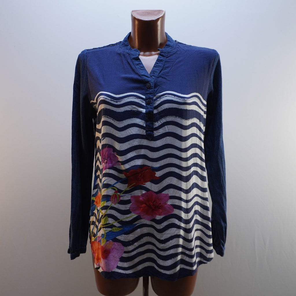 Camisa Henley Desigual para Mujer Usada - Azul, L
