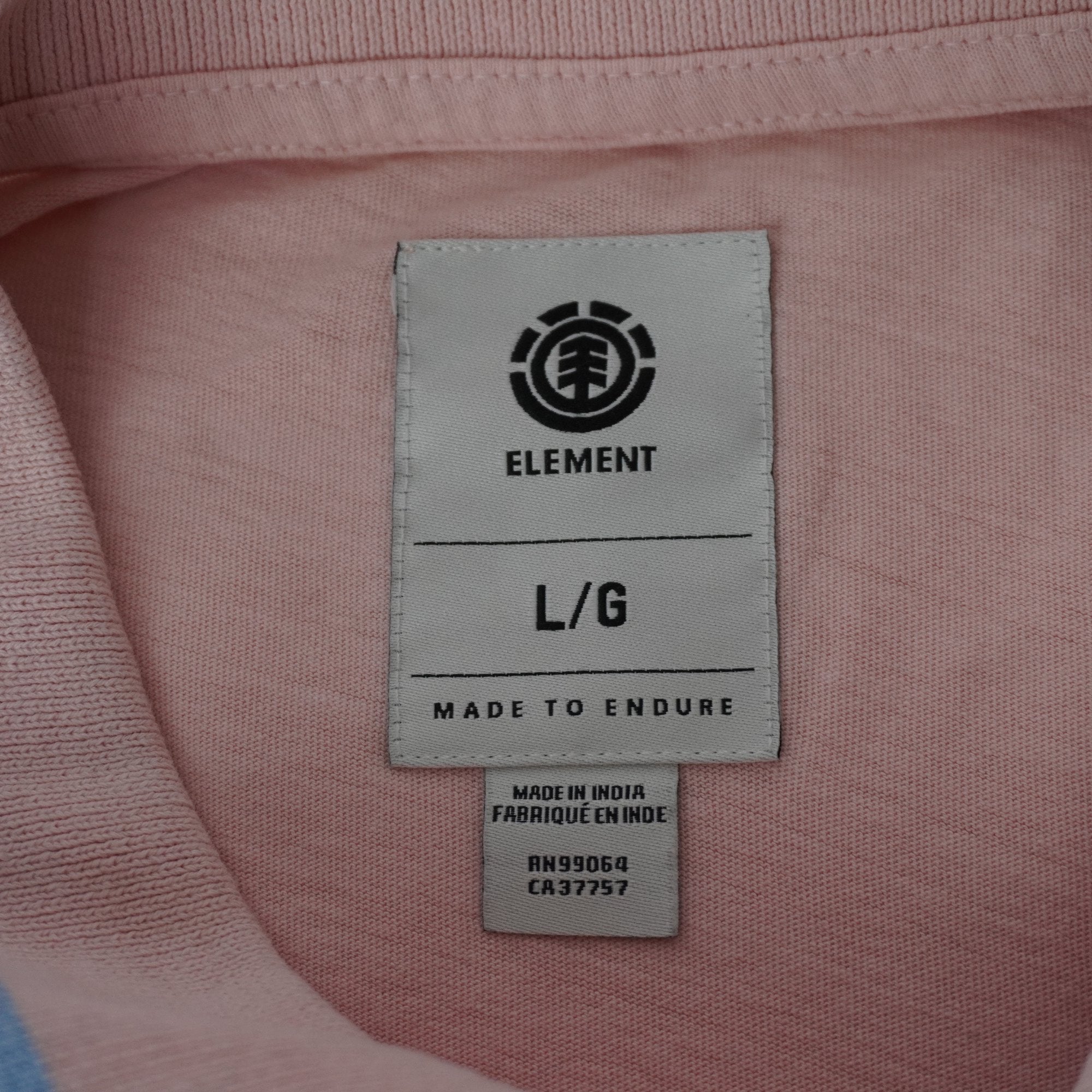 Camiseta de Manga Corta Element para Hombre Usada - Rosa, L