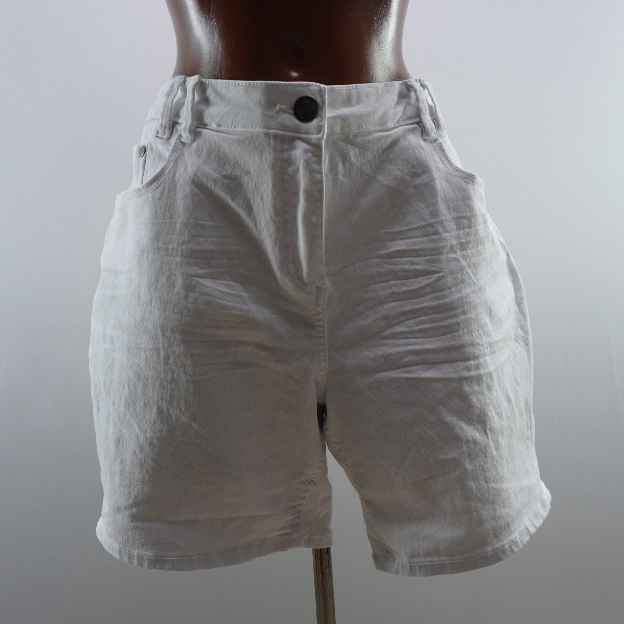 Pantalones Cortos Vaqueros Gina para Mujer Usados - Blanco, XXL