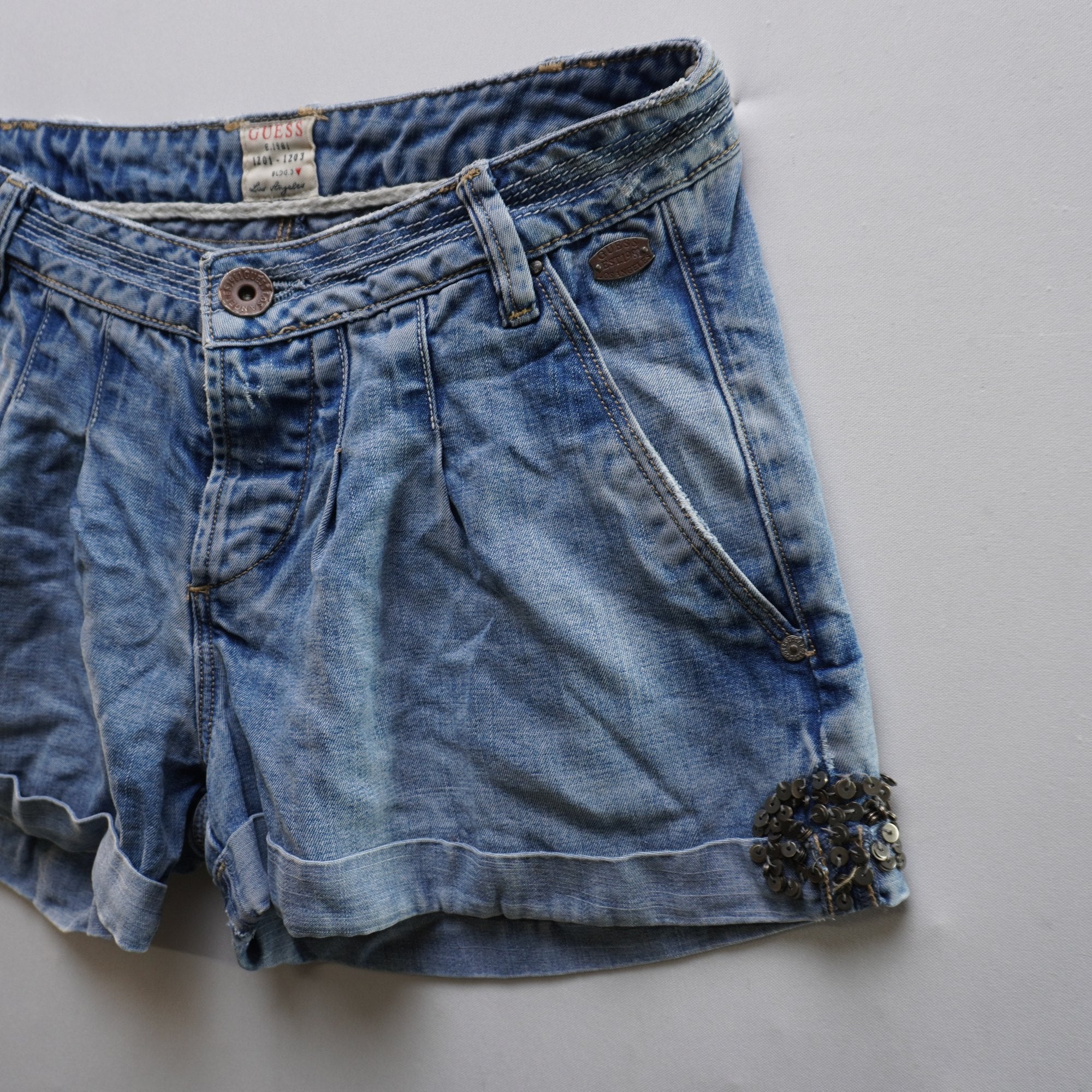 Pantalones Cortos Vaqueros Guess para Mujer Usados - XS, Muy Buen Estado