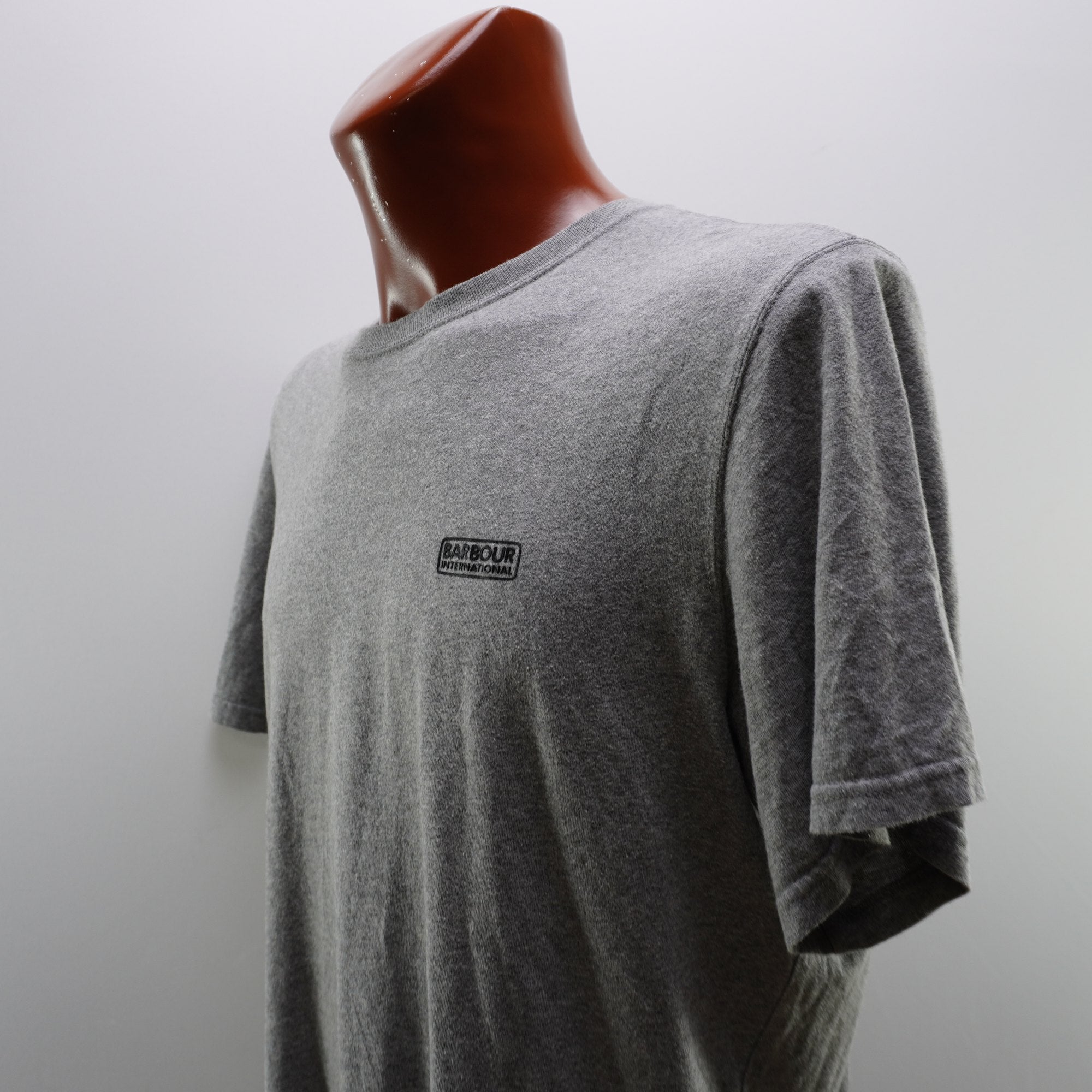 Camiseta de Manga Corta Barbour para Hombre - Gris, XL, Usada en Muy Buen Estado
