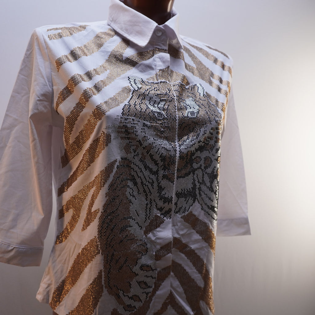 Camisa de Vestir Fashion Queen para Mujer Usada - Blanca, L