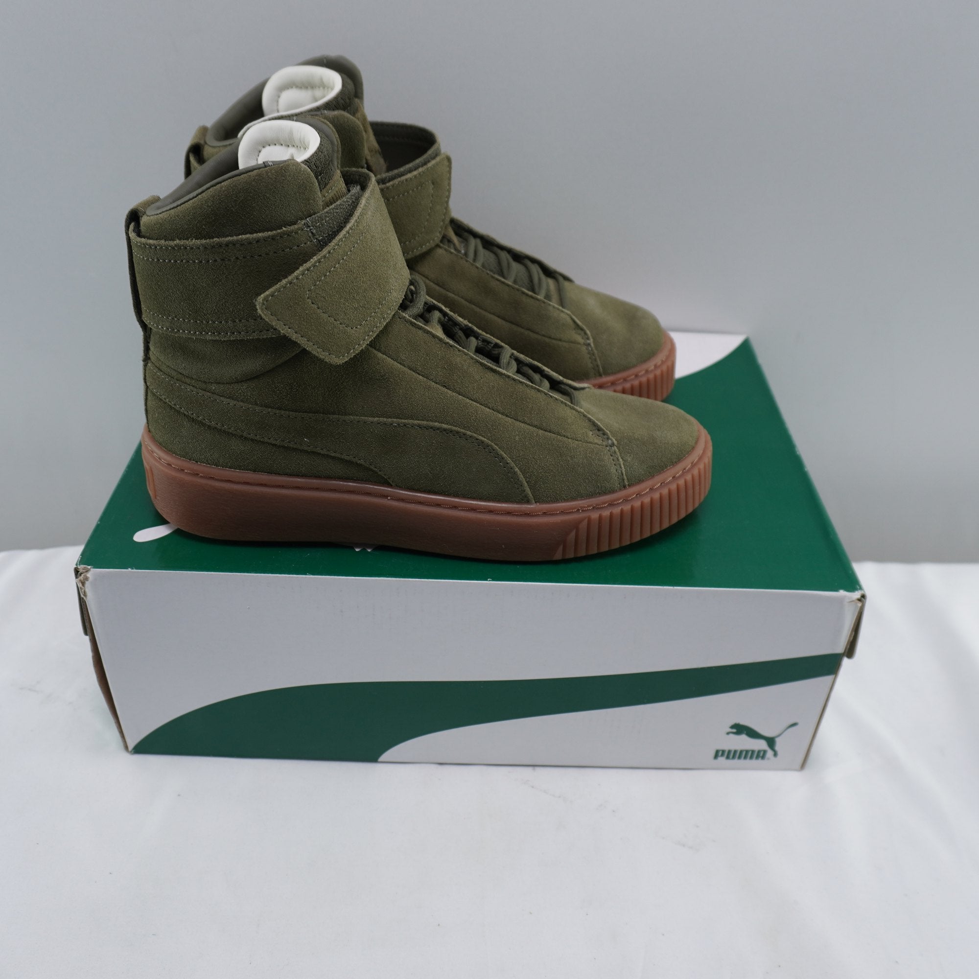 Zapatillas Puma para Mujer Usadas - Verde, Talla 38