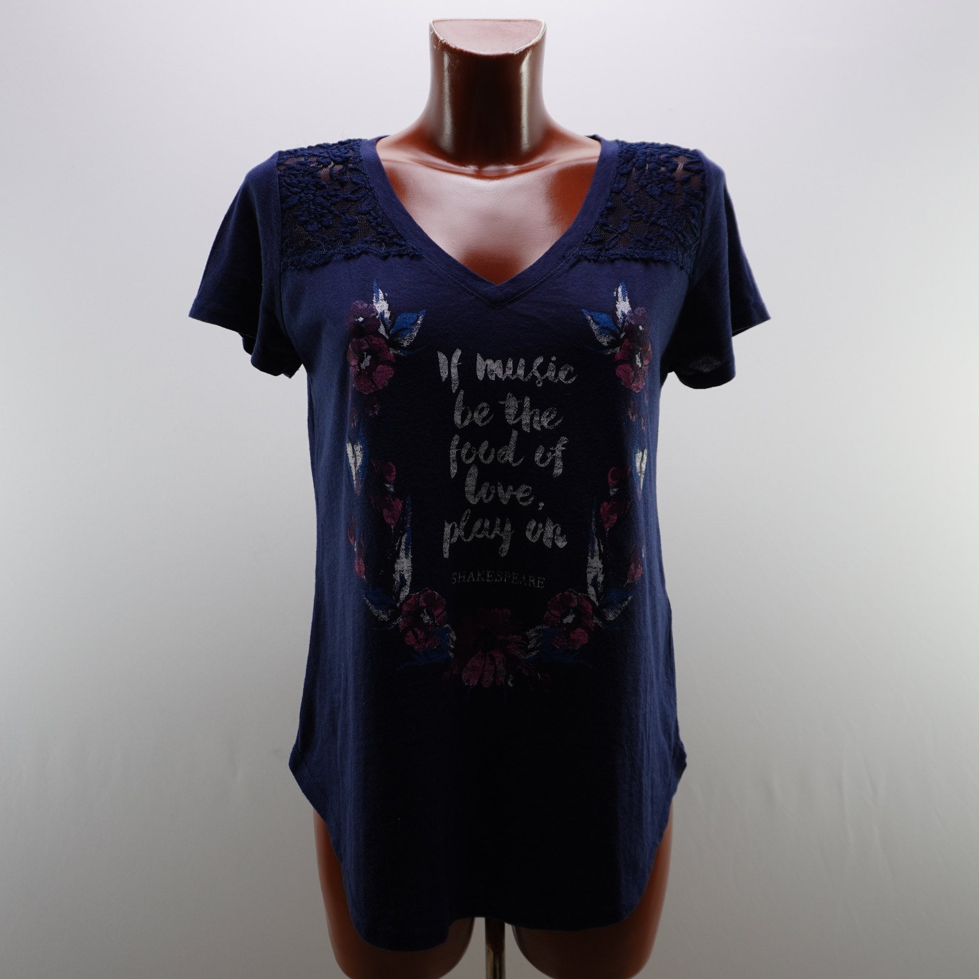 Camiseta Hollister para Mujer Usada - Azul Marino, M