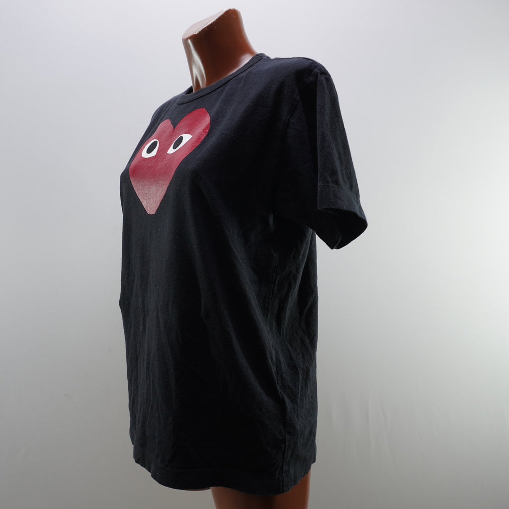 Camiseta de Manga Corta Comme des Garcons para Mujer - Negra, L (Usada en Muy Buen Estado)