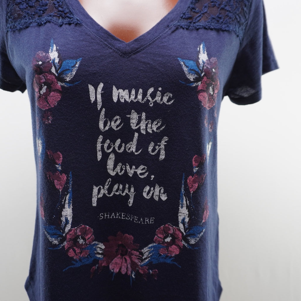 Camiseta Hollister para Mujer Usada - Azul Marino, M