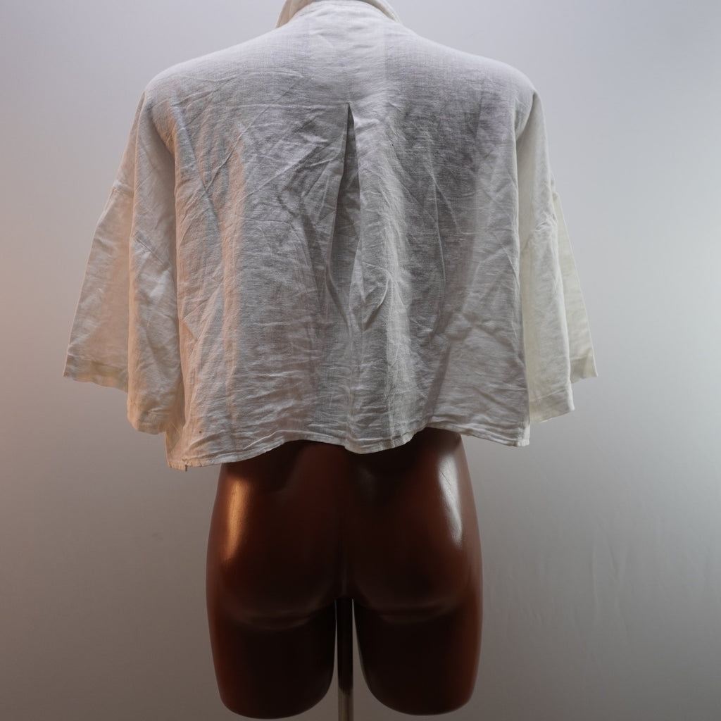 Camisa Henley Italian Style para Mujer Usada - Beige, XL