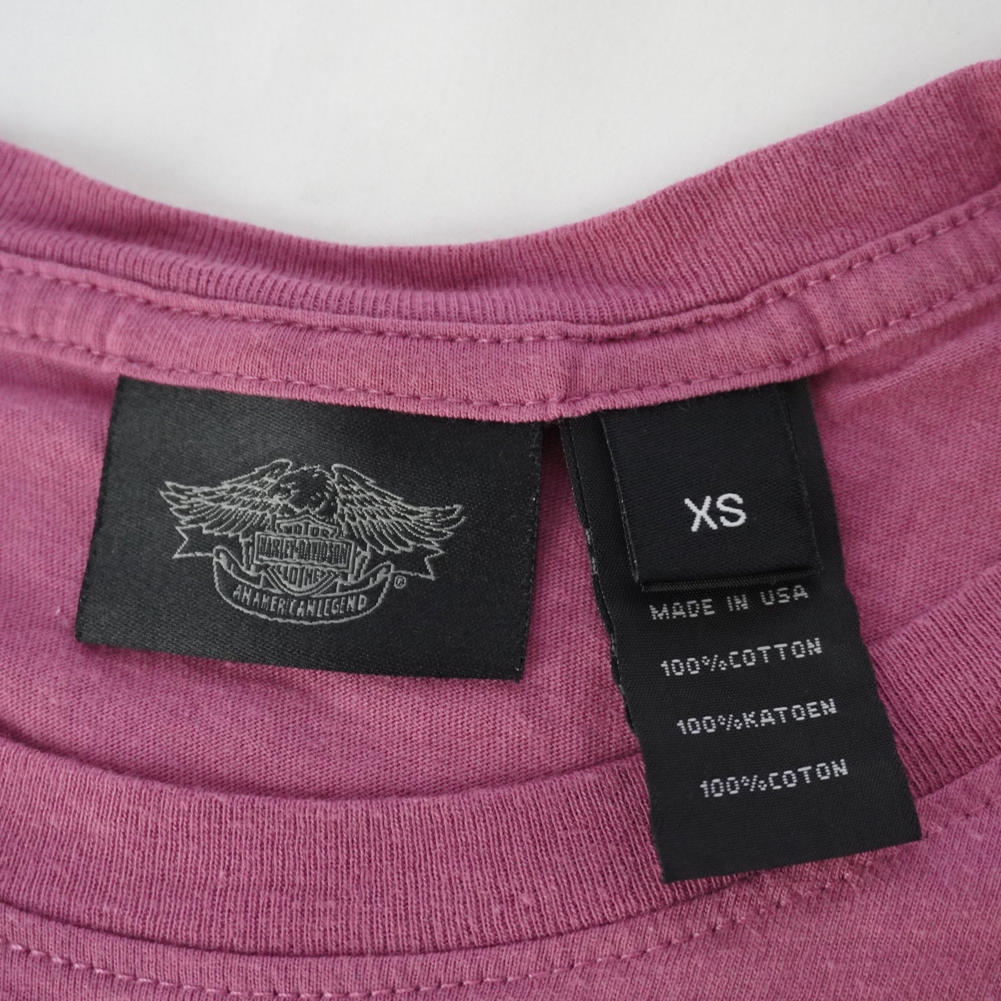 Camiseta Harley Davidson para Mujer Usada - Rosa, XS