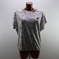 Camiseta de Manga Corta Naketano para Mujer Usada - Gris, XL