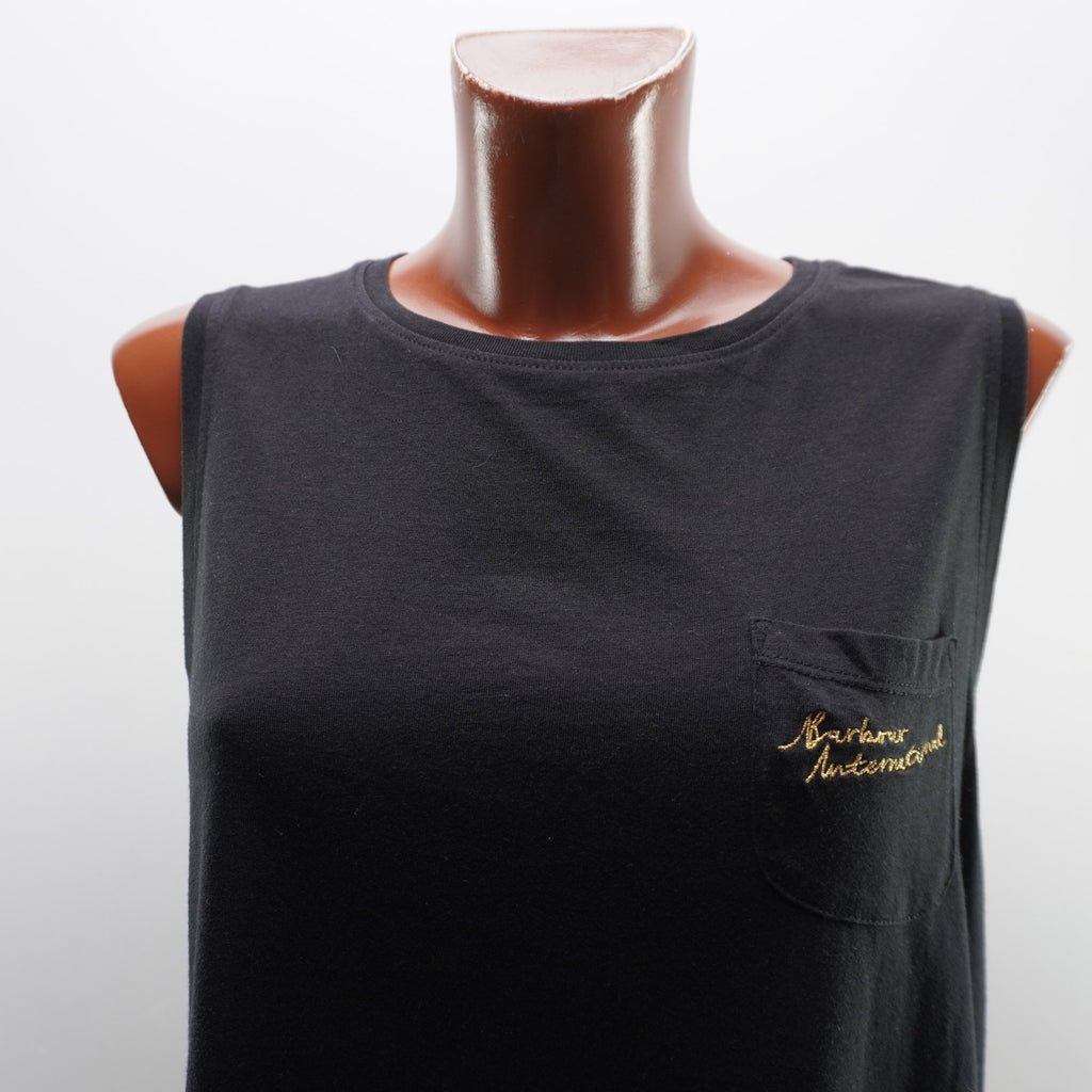 Camiseta Barbour para Mujer Usada - Negra, XL