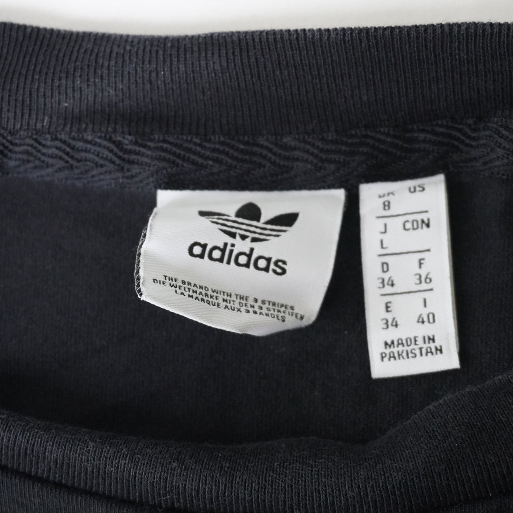 Camiseta de Manga Corta Adidas para Mujer - Negro, Talla 36, Usada en Muy Buen Estado