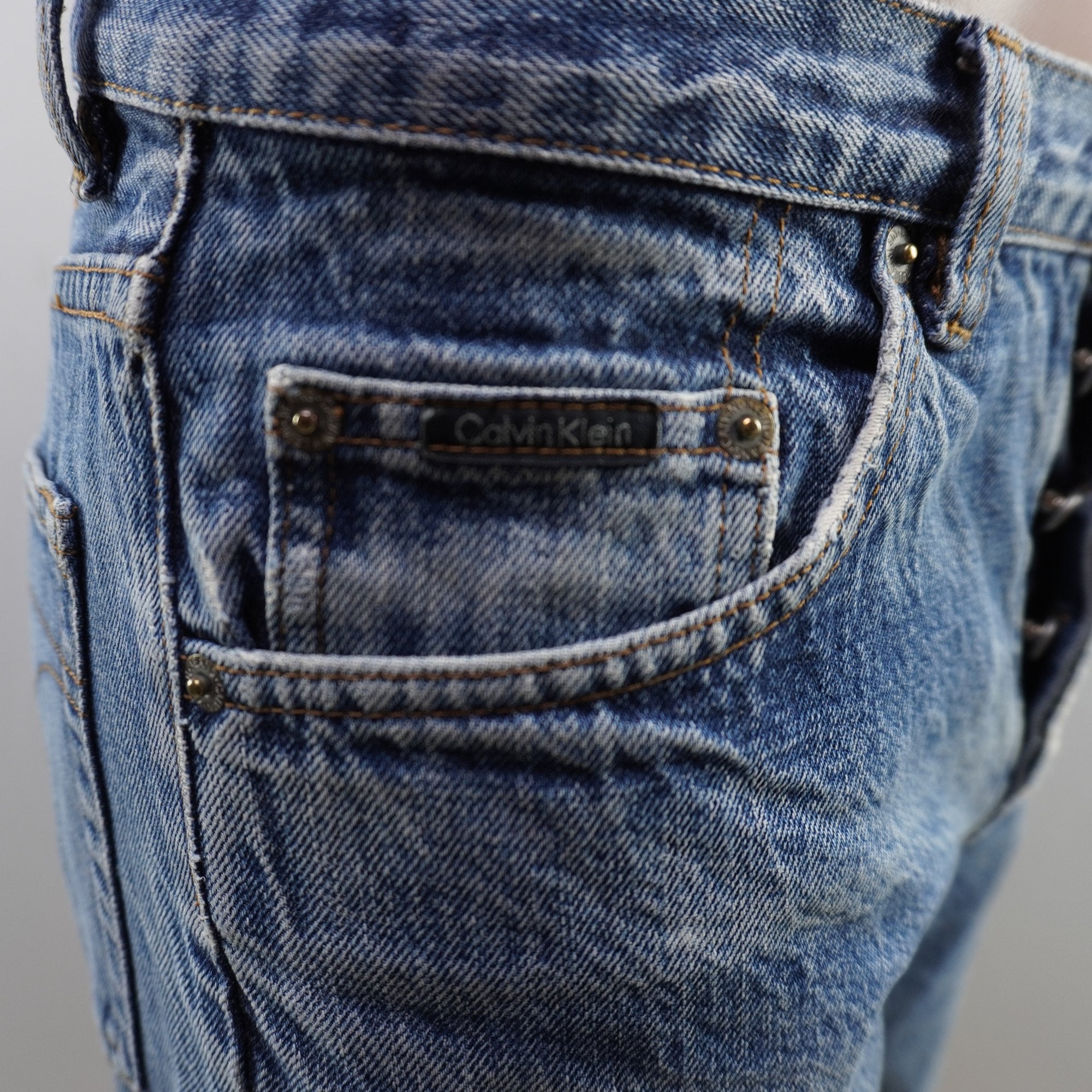 Pantalones Cortos Vaqueros Calvin Klein para Hombre Usados - Azul, S
