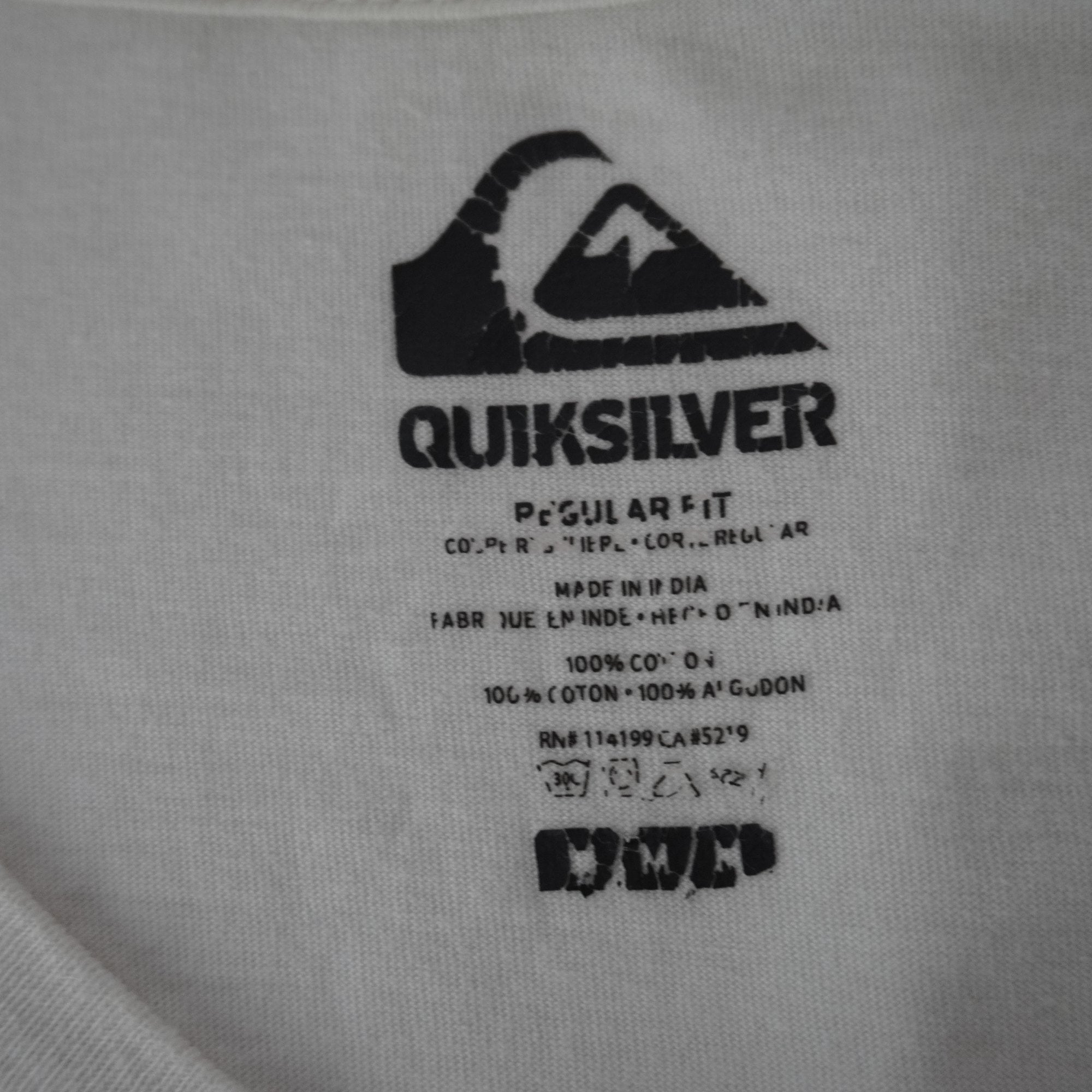 Camiseta Quiksilver para Hombre Usada - Blanca, M