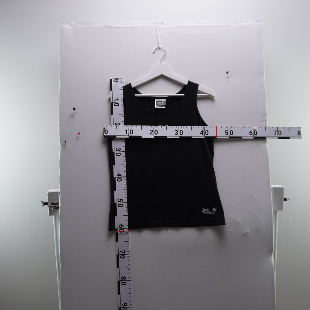 Camiseta de Manga Corta Jack Wolfskin para Mujer - Negro, M, Usada en Muy Buen Estado