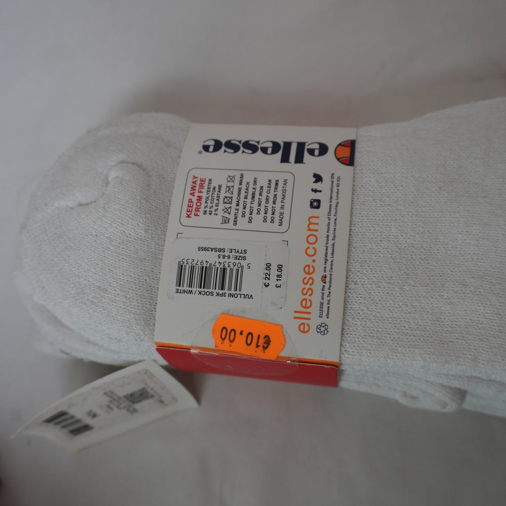 Calcetines Ellesse para Hombre Usados - Blanco, Algodón