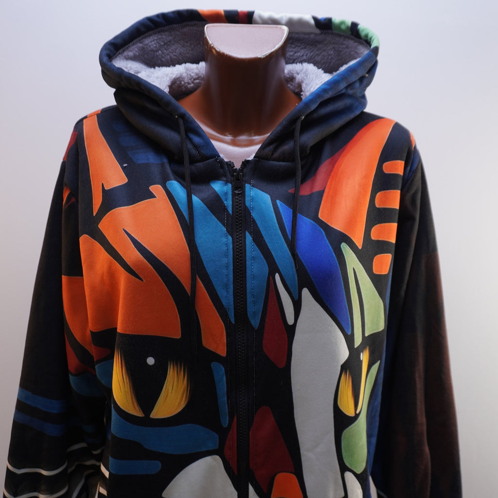 Parka Italian Style para Mujer Usada - Multicolor, XXL