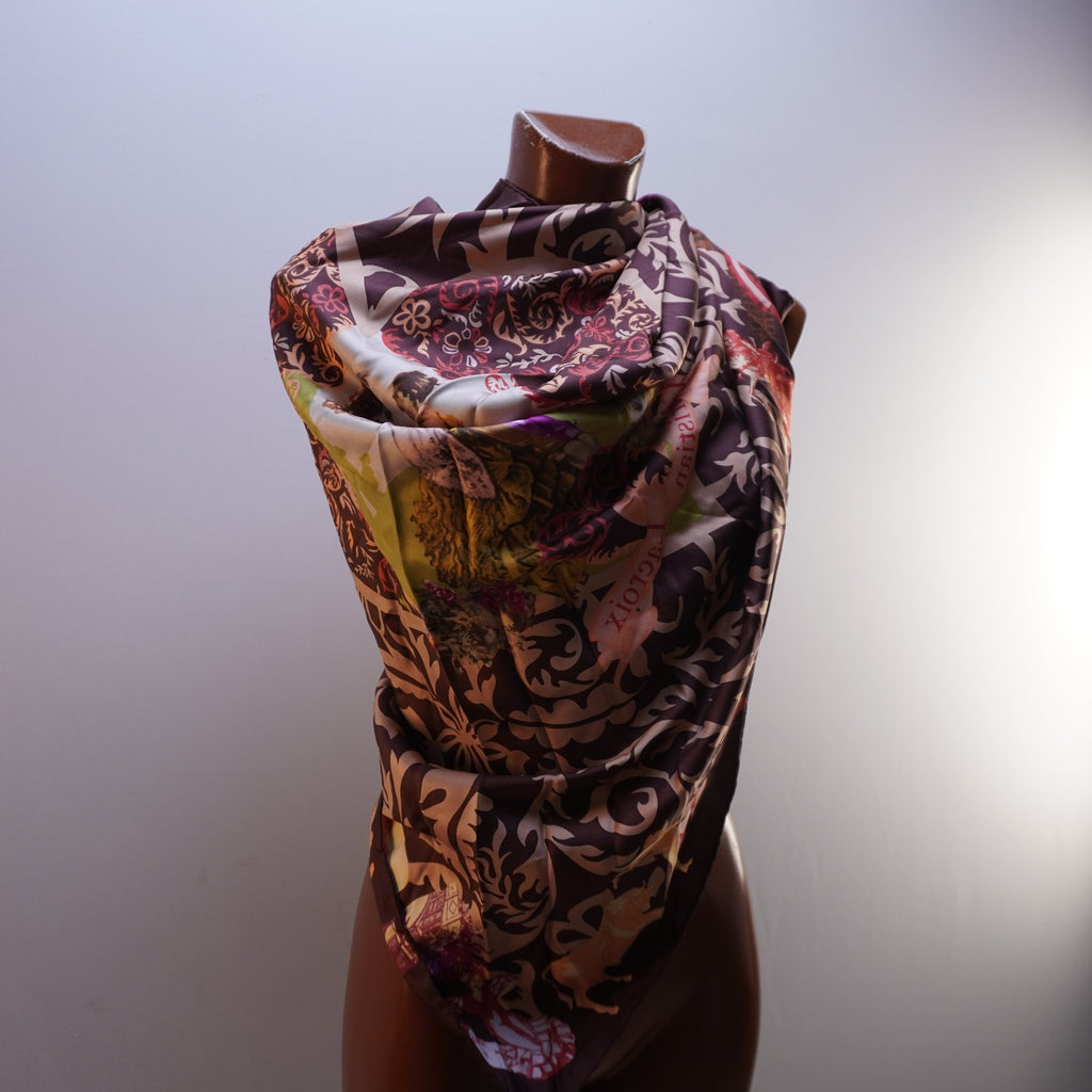 Bufanda Christian Lacroix para Mujer Usada - Multicolor, Seda