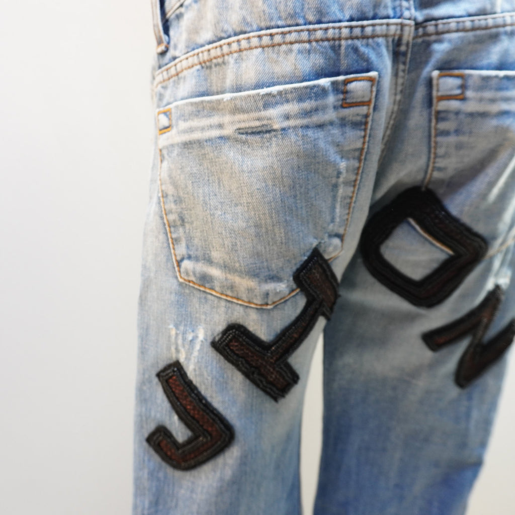 Vaqueros Takeshy Kurosawa para Hombre - Azul, XL Usados en Muy Buen Estado