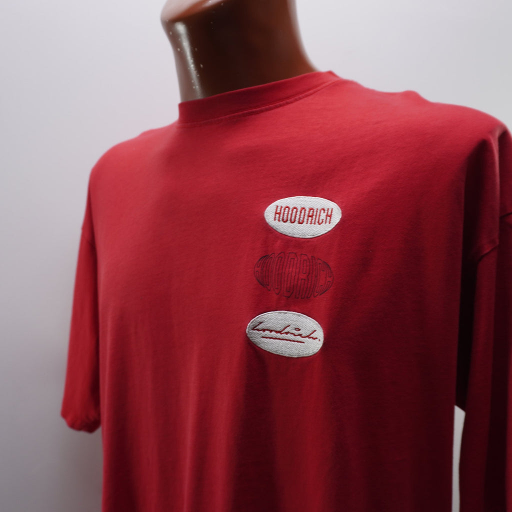 Camiseta de Manga Corta Hoodrich para Hombre - Roja, M - Usada en Muy Buen Estado