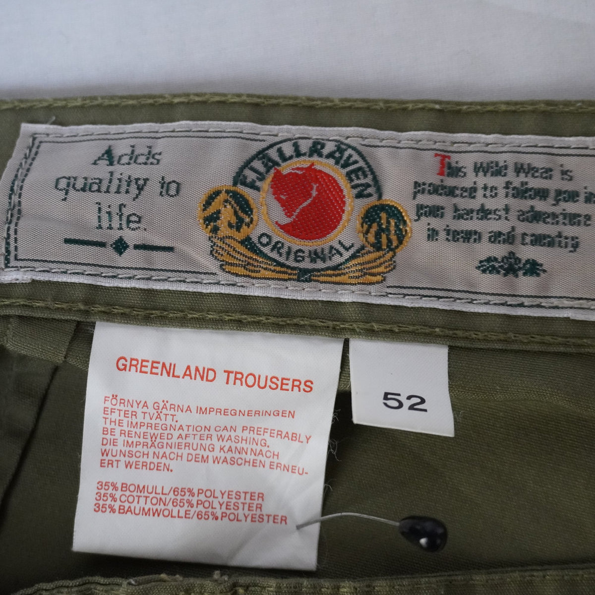 Pantalones tipo Cargo Fjallraven para Hombre Usados - Verde, XL
