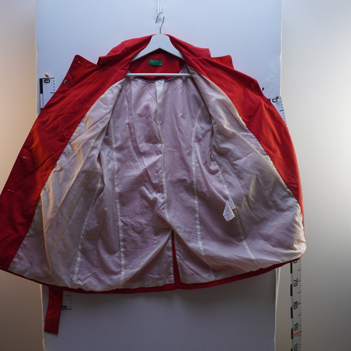 Capa Benetton para Mujer Usada - Roja, Grande (L)